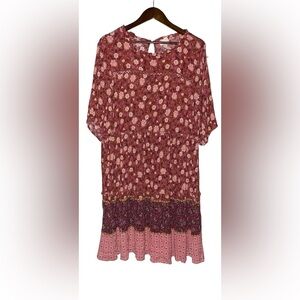 Knox Rose Floral Tiered Dress Size XXL Women Cottagecore Boho‎ Flowy Feminine